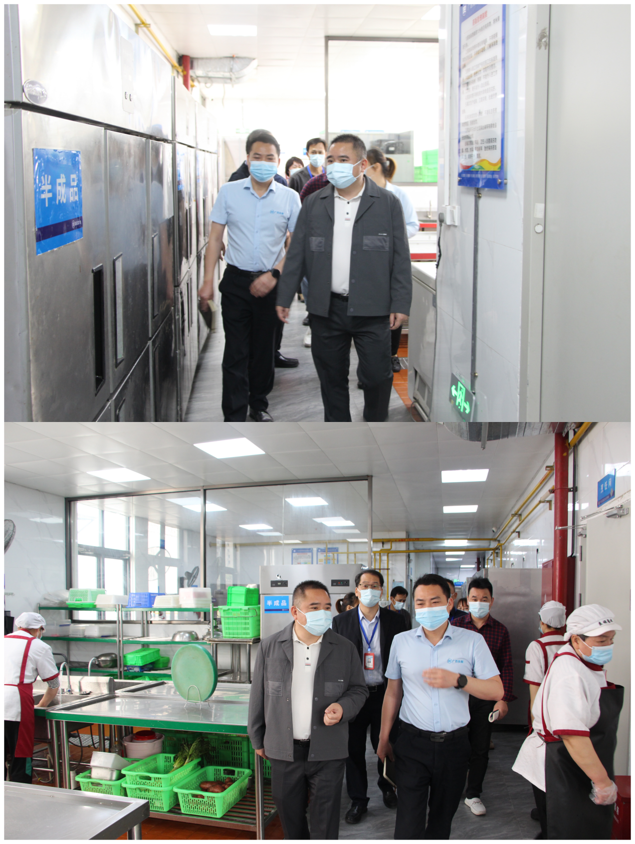 6.学校领导实地检查食堂卫生情况