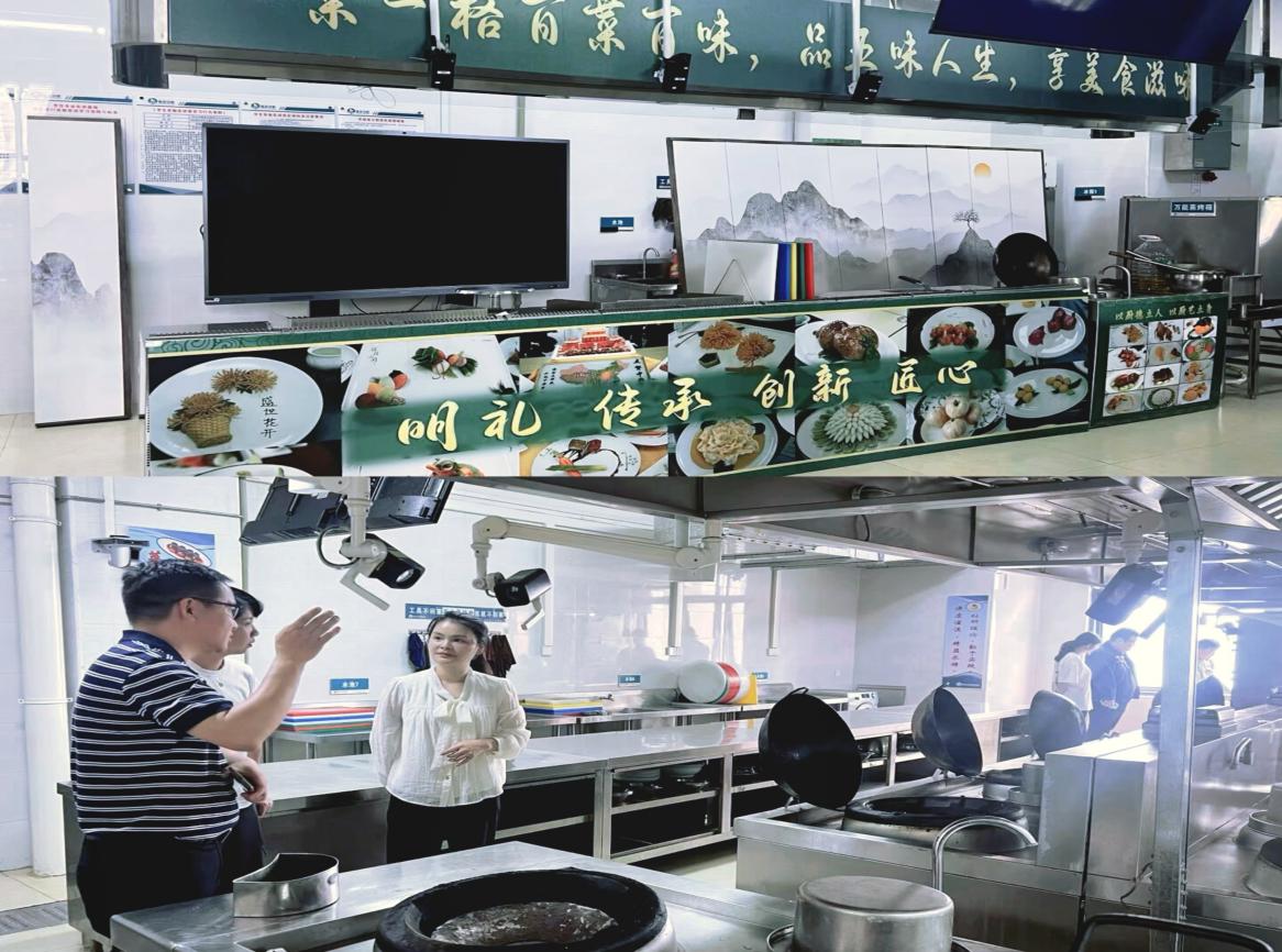 2.双方在实训室探讨