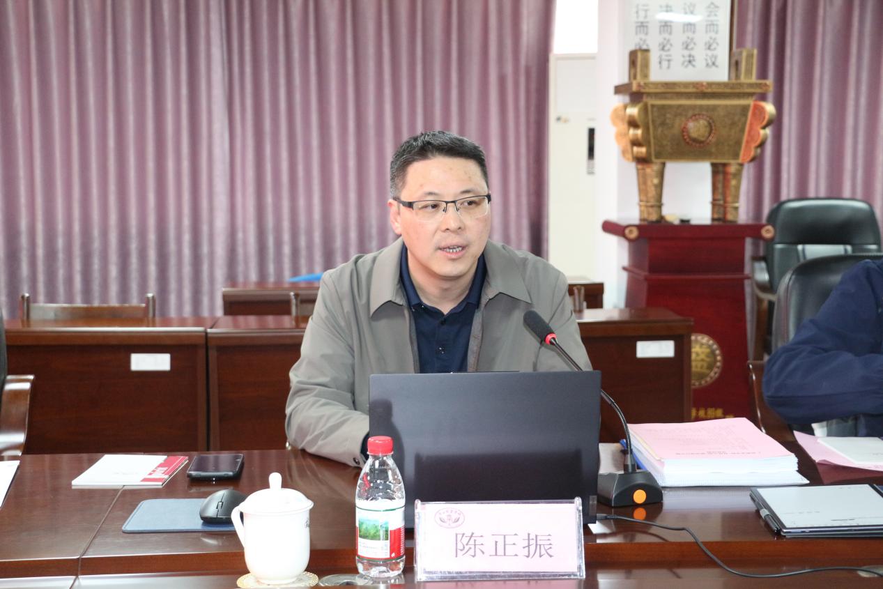 2.专家组组长陈正振讲话并作评估反馈