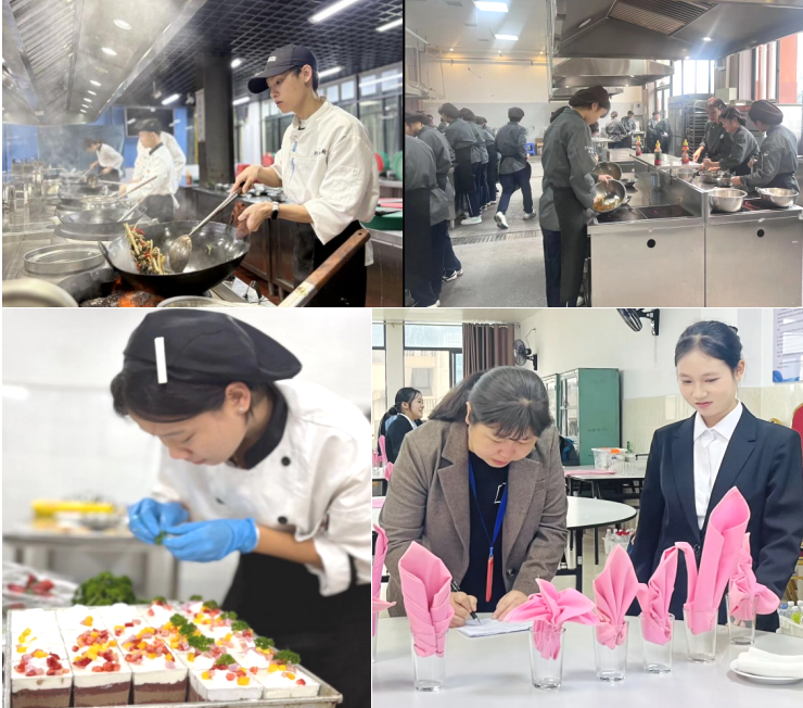 勤练技能展风采 德技并修育匠才——  烹饪营养系成功举办2025年校园文化技能节暨德育成果展活动