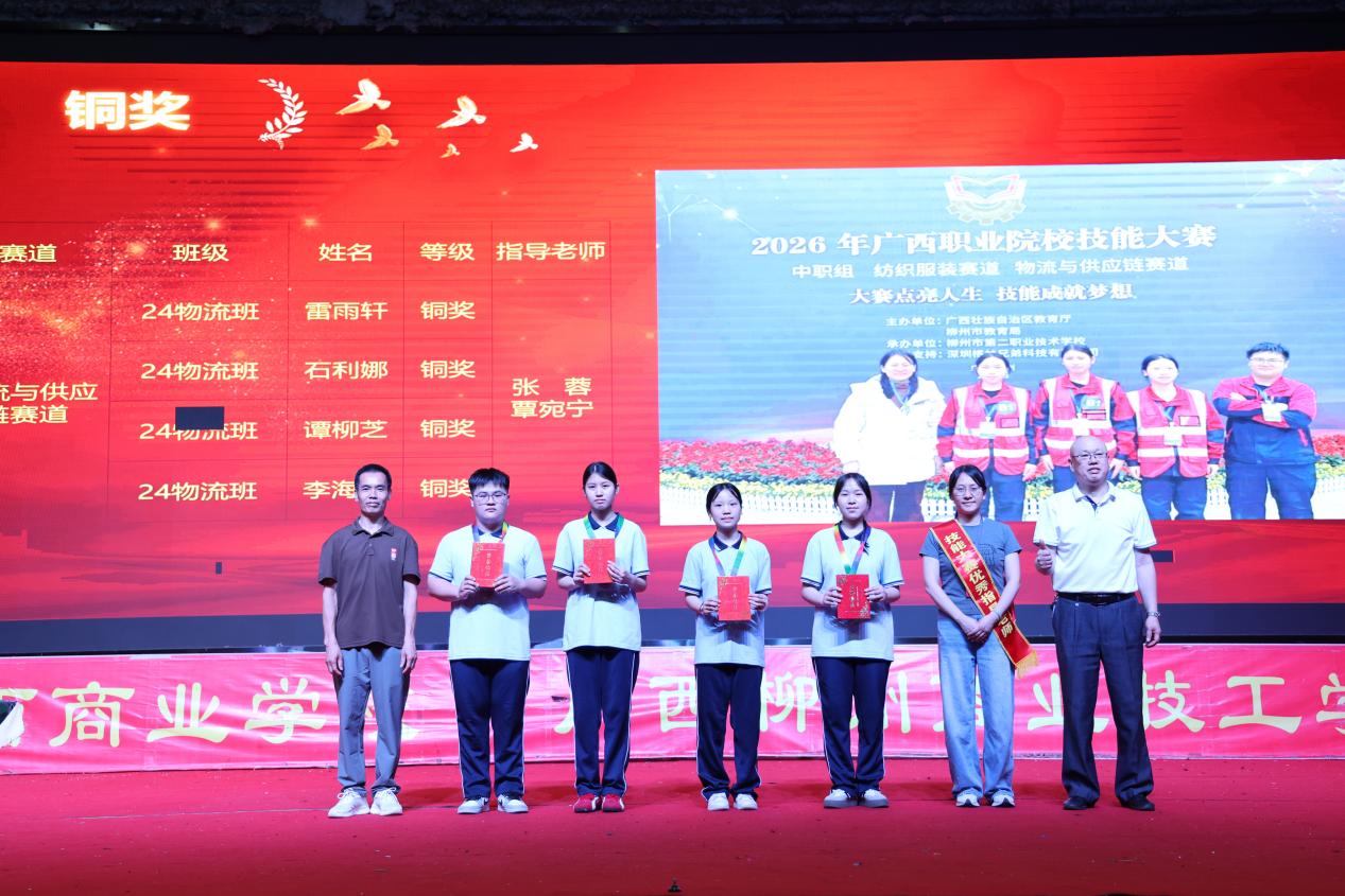 6.杨林钟、吴祖强校长助理共同为获铜奖的团队及指导老师颁奖3