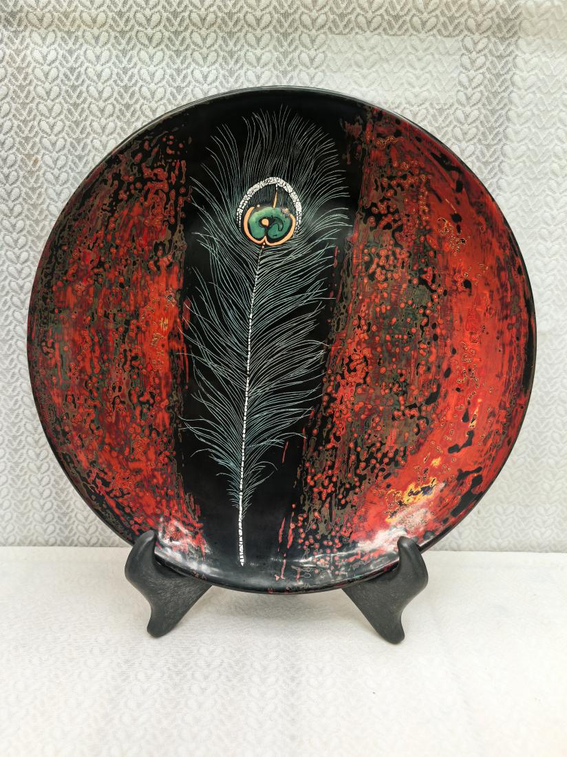 作品名：戗金孔雀翎